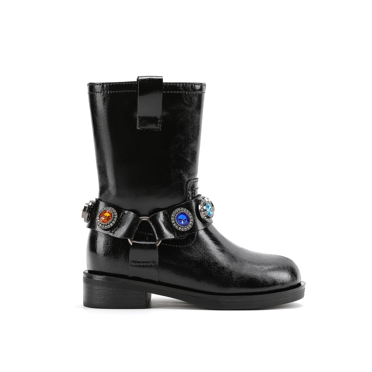 Octavia Pull On Boot - Little Kid Black Multi