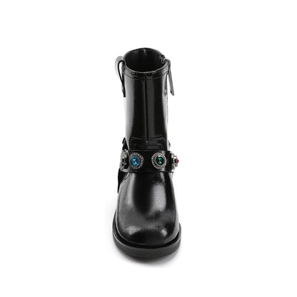 Octavia Pull On Boot - Little Kid Black Multi