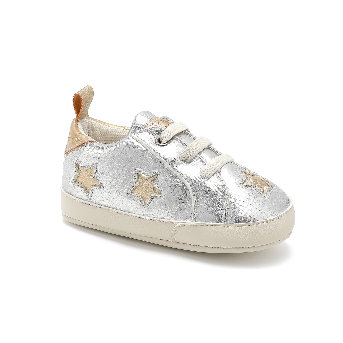 Baby Lane Star Sneaker - Little Kid Silver/Gold