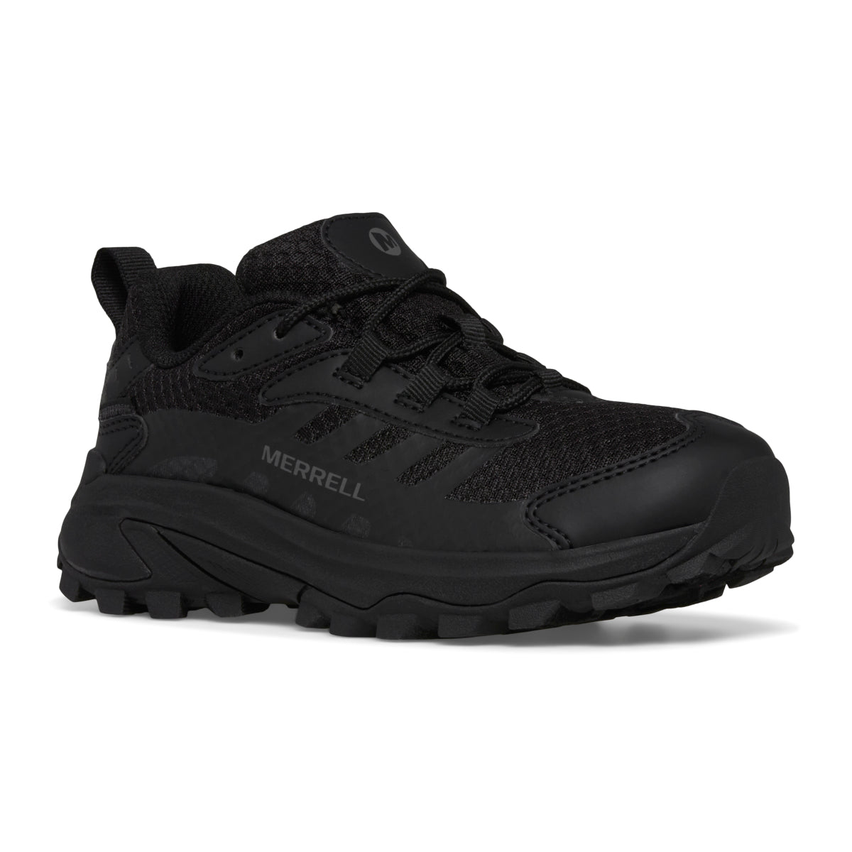 Moab Speed 2 Low Waterproof Sneaker - Big Kid Triple Black