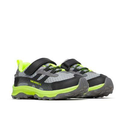Moab Speed 2 Low A/C Jr Waterproof Sneaker - Little Kid Grey/Black/Citron