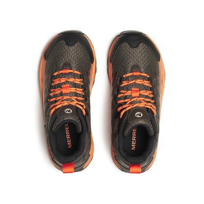 Moab Speed 2 Mid Waterproof Hiker - Big Kid Gunsmoke/Orange