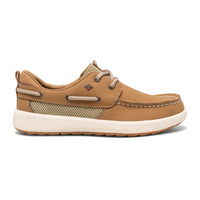 Fairwater Plushwave Boat Shoe - Big Kid Tan