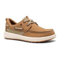 Fairwater Plushwave Boat Shoe - Big Kid Tan