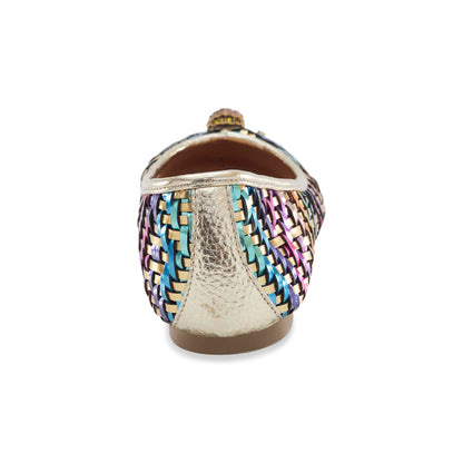 Mini Eagle Ballet Flat - Big Kid Gold Multi