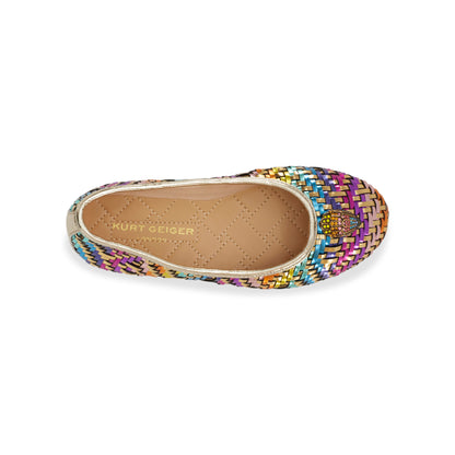 Mini Eagle Ballet Flat - Big Kid Gold Multi