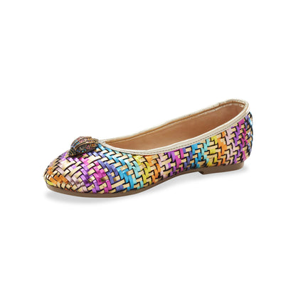 Mini Eagle Ballet Flat - Big Kid Gold Multi