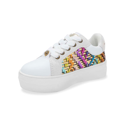 Mini Kensington Sneaker - Little Kid White/Gold
