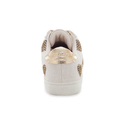 Mini Laney Love Sneaker - Big Kid Bone Gold