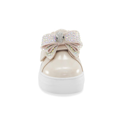 Mini Laney Bow Sneaker - Big Kid Bone
