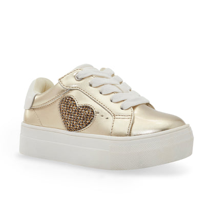 Mini Luckson Heart Sneaker - Little Kid Gold