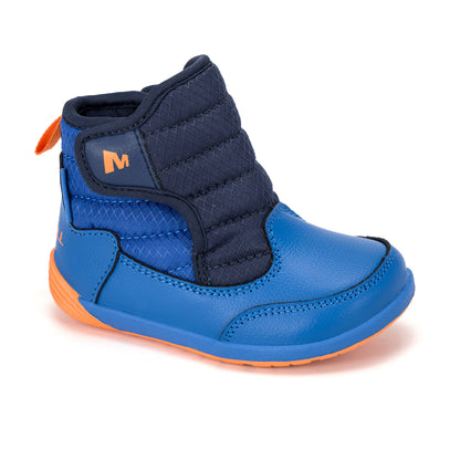 Barestep Snowday Boot - Little Kid Blue Orange