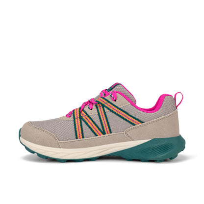 Copter Trek Sneaker - Big Kid Khaki Fuchsia