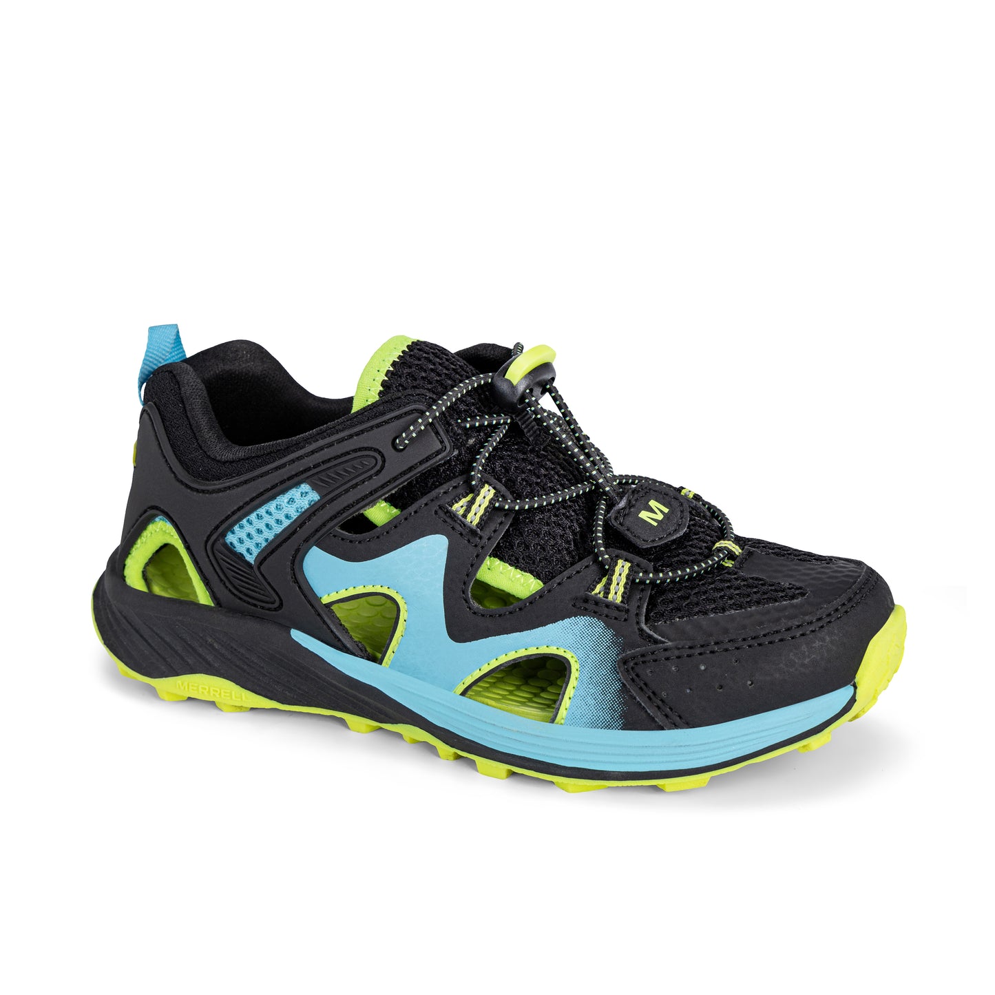 Hydro Force Sneaker - Big Kid Black/Blue/Lime