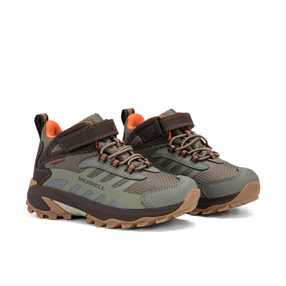 Moab Speed 2 Mid AC Sneaker - Big Kid Brown Olive