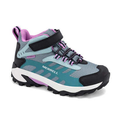 Moab Speed 2 Mid AC Sneaker - Big Kid Sage Black