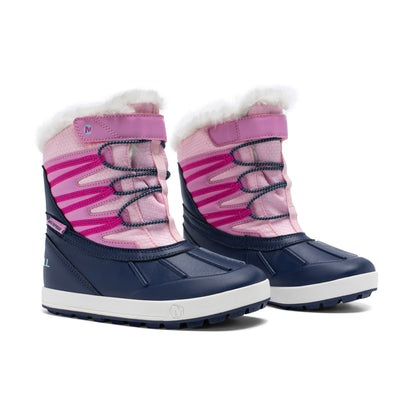 Snow Bank 5.0 Waterproof Boot - Big Kid Navy/Pink