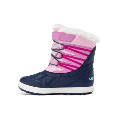 Snow Bank 5.0 Waterproof Boot - Big Kid Navy/Pink