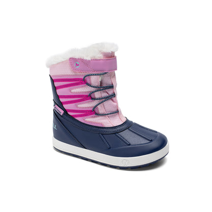 Snow Bank 5.0 Waterproof Boot - Big Kid Navy/Pink