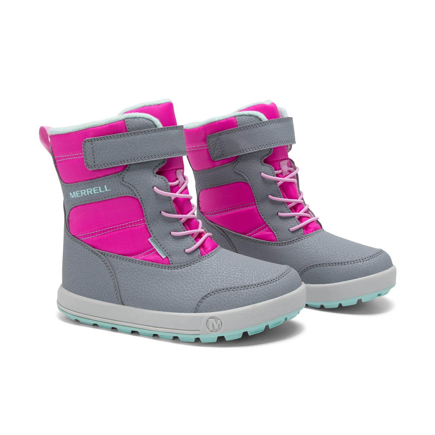 Snow Ridge Boot - Big Kids Grey/Pink/Berry
