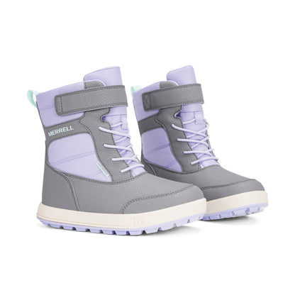 Snow Ridge Boot - Big Kids Grey/Lavender
