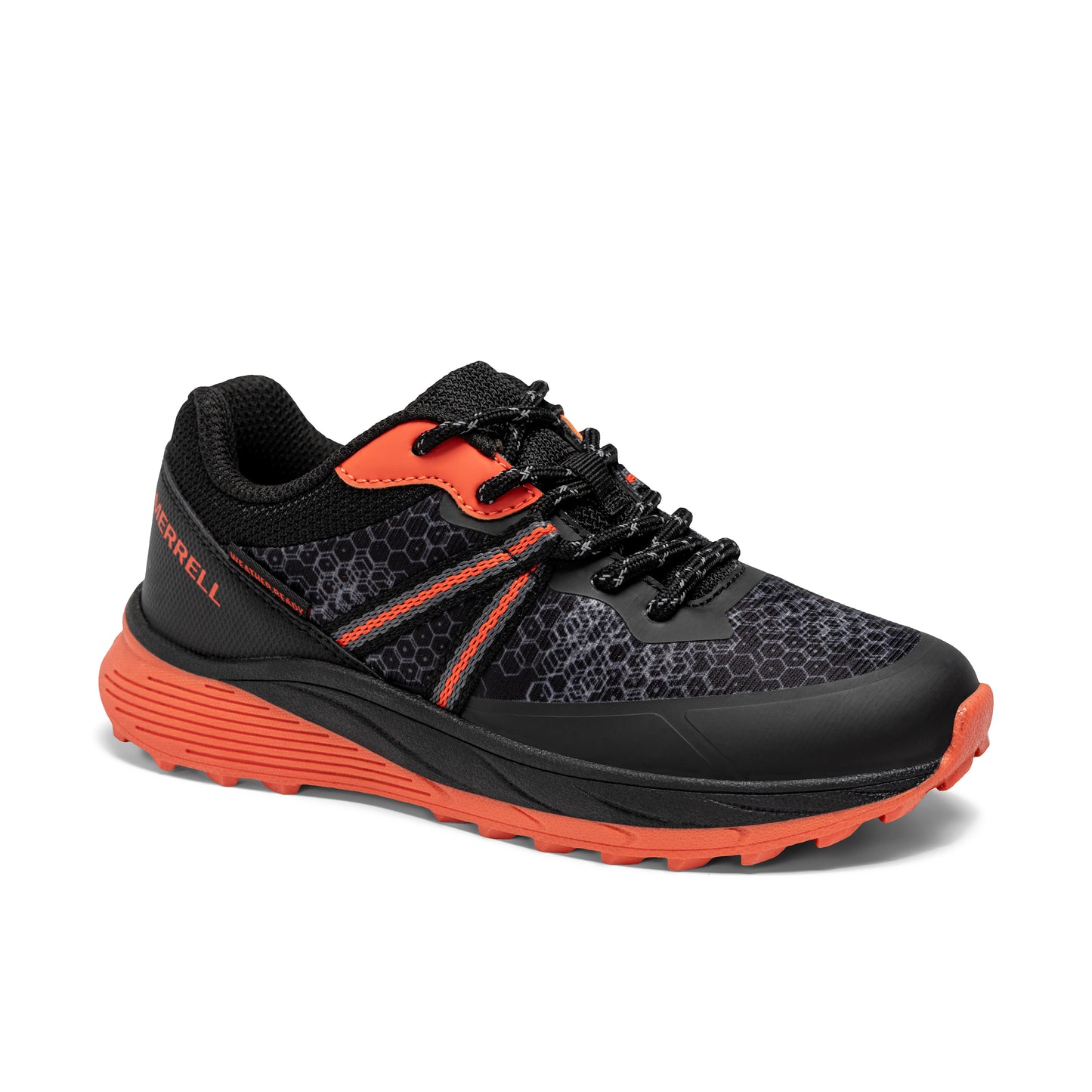 Snova Sneaker - Big Kid Black/Orange