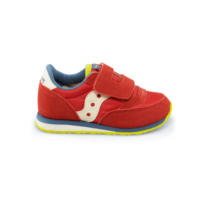 Jazz Hook & Loop Sneaker - Big Kid Red/Blue/Lime