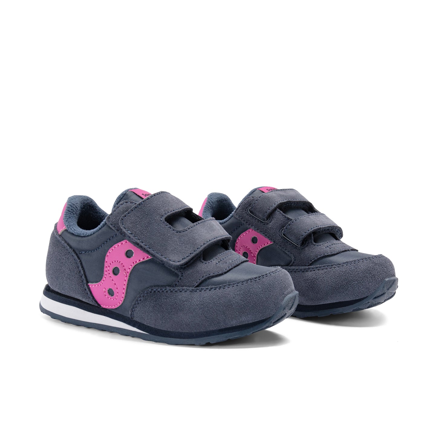 Jazz Hook & Loop Sneaker - Little Kid Navy/Pink