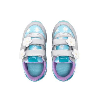 Jazz Hook & Loop Sneaker - Little Kid Silver/Teal