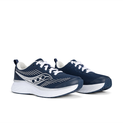 Cadence Sneaker - Big Kid Navy Silver