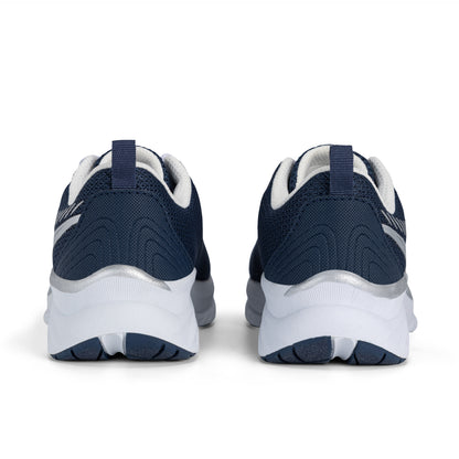 Cadence Sneaker - Big Kid Navy Silver