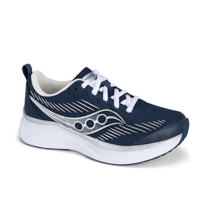 Cadence Sneaker - Big Kid Navy Silver