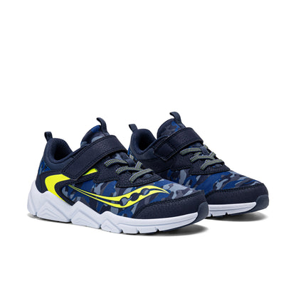 Flash LE Sneaker - Big Kid Navy/Lime