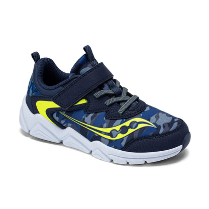 Flash LE Sneaker - Big Kid Navy/Lime
