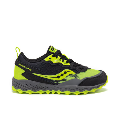 Peregrine KDZ Shield Sneaker - Big Kid Black/Lime