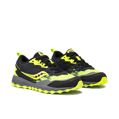 Peregrine KDZ Shield Sneaker - Big Kid Black/Lime