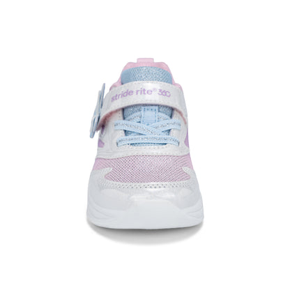Aurora Lighted Sneaker - Big Kid White Multi