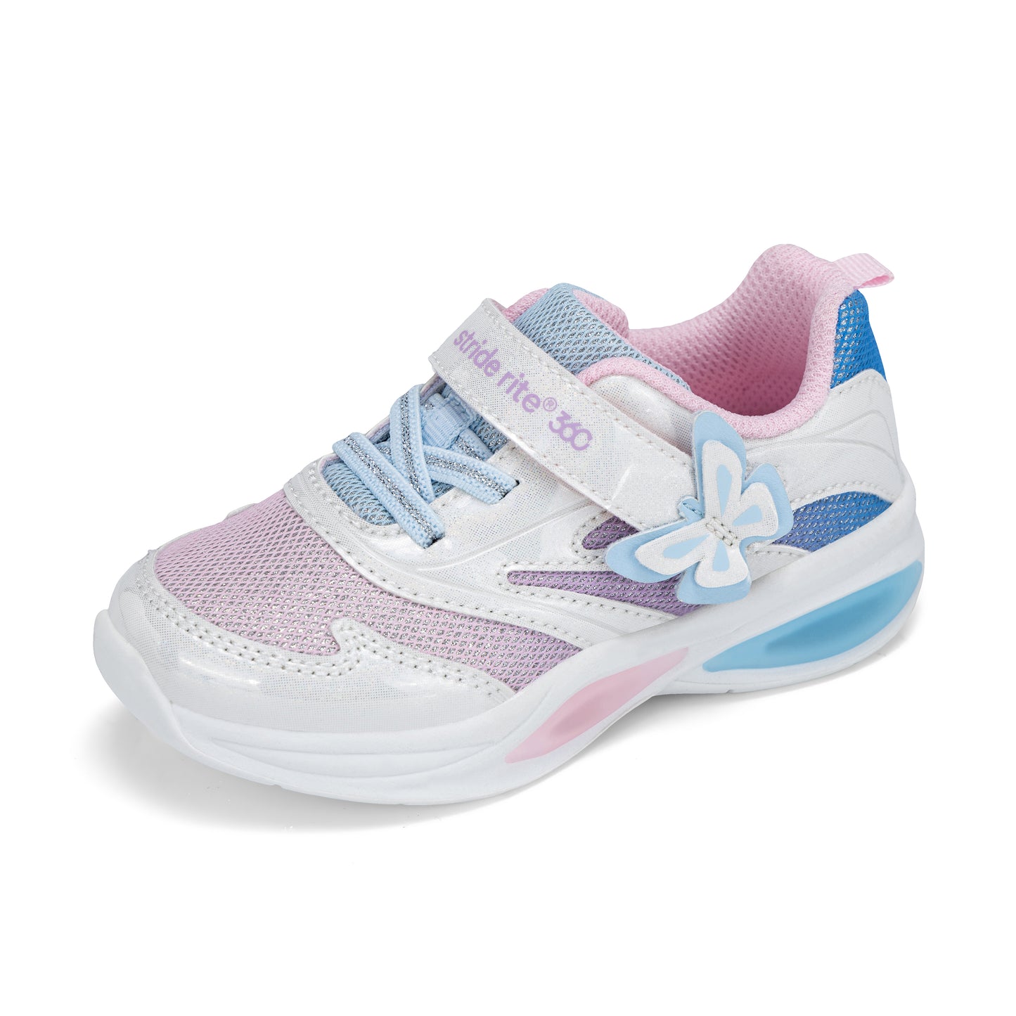 Aurora Lighted Sneaker - Little Kid White Multi