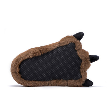 Bear Claw Slipper - Big Kids Brown