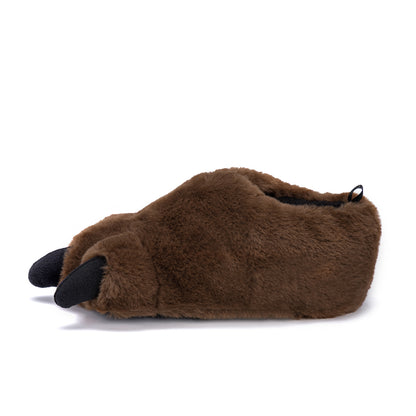 Bear Claw Slipper - Big Kids Brown