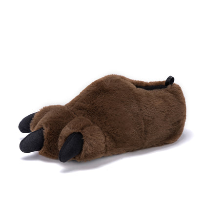 Bear Claw Slipper - Big Kids Brown