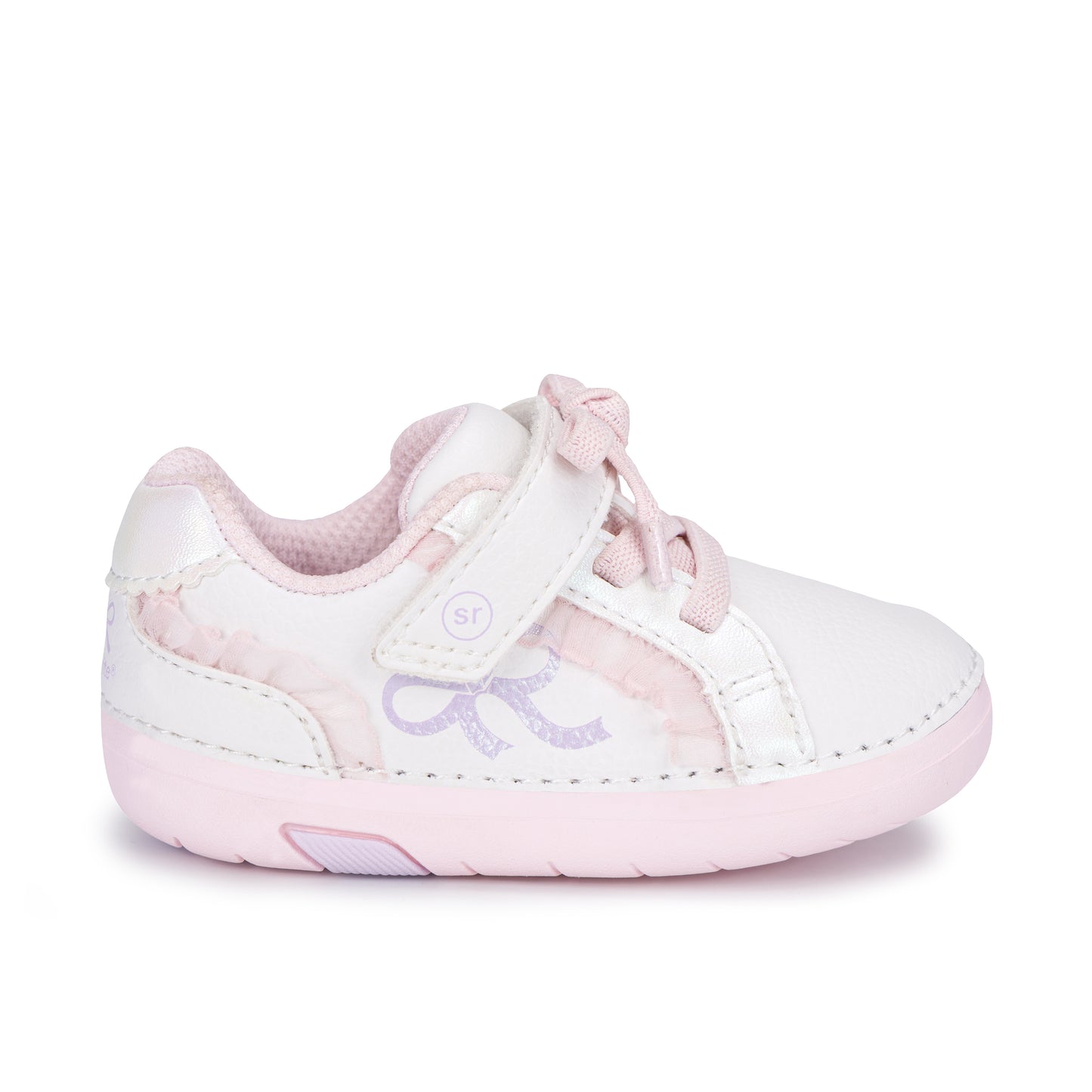 Glimmer Bow Mini Sneaker - Little Kid White/Pink