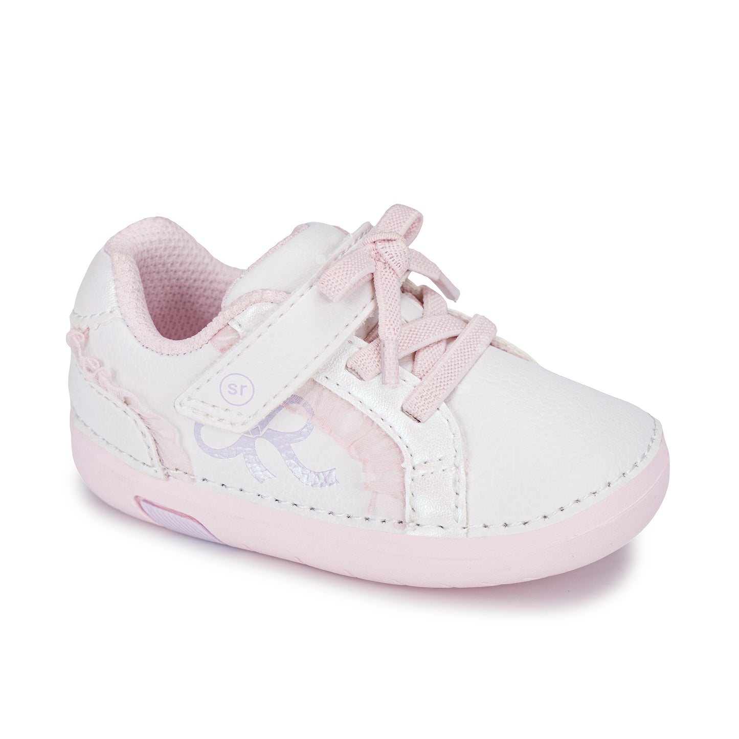 Glimmer Bow Mini Sneaker - Little Kid White/Pink