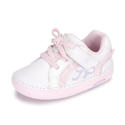 Glimmer Bow Mini Sneaker - Little Kid White/Pink
