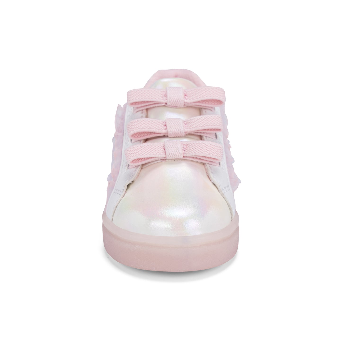 Lighted Bow Sneaker - Big Kid White Pink