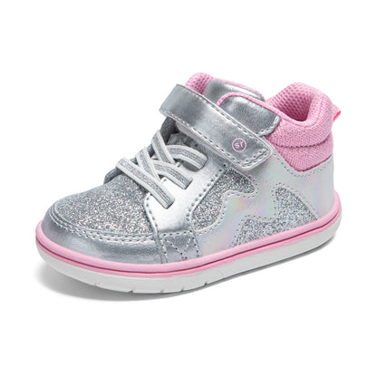 Ames Sneaker - Little Kid Silver/Rainbow