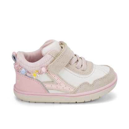 London Mid Sneaker - Little Kid White Pink