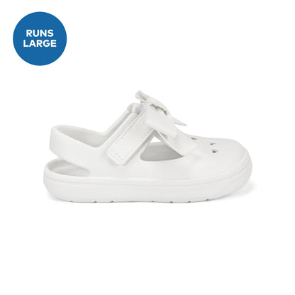 Kamila Sandal - Big Kid White